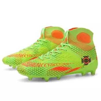 High-top football shoes men s broken nails foreign trade large-size youth training shoes indoor and outdoor boys sports shoes 35