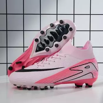 High-top football shoes, new boys and girls, primary and secondary school students, long nail competition, grass nail breaking training 34