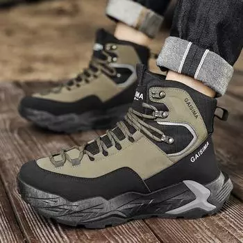 High-top hiking men s shoes new retro casual sports Martin boots American outdoor mountaineering tooling boots 39