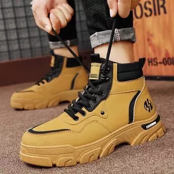 High-top Martin boots men s autumn outdoor men s shoes British style tooling locomotive shoes men s casual trendy shoes 2024 39