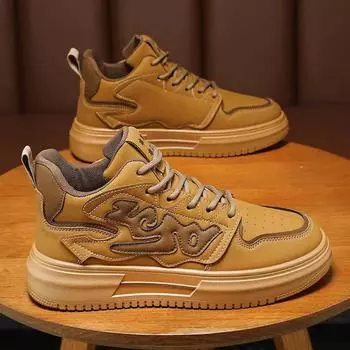 High-top men s shoes autumn 2025 new spring waterproof board shoes casual men s sports shoes men s dad trendy shoes 39