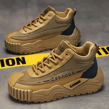 High-top men s shoes winter non-slip and wear-resistant construction site work shoes men s outdoor platform sports mountaineering Martin boots 39