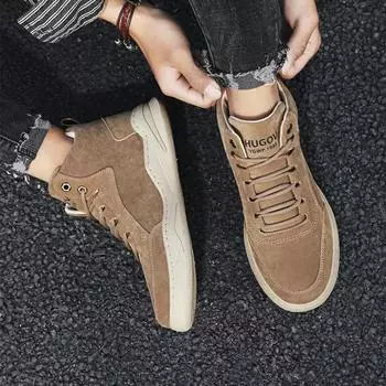 High Top Warm Cold Proof Male Winter Shoes Comfortable Men s Snow Boots Fur Outdoor Hiking Fleece Casual Sale Work Luxury New in 39