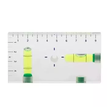 High Transparent Magnetic Level Bubble Mini Spirit Level with Three Strong Magnets Fitting for Construction Household