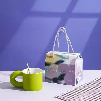 High Value Ceramic Water Cup Fat Cup Souvenir Gift Box Coffee Cup Gift Event Mug Gift Gift 301-400ml