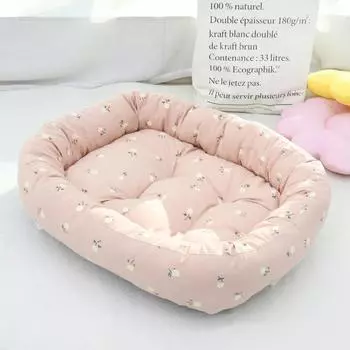 High-value Dog Kennels Are Preferred Home Textiles Skin-friendly Comfortable Elastic and Thickened Cat Kennels Puppy Sleeping Nests Cat Kennels, Rouge Powder