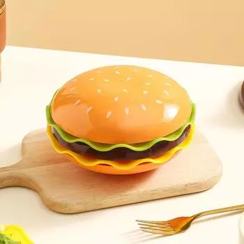 High-value Hamburger Bowl Set, Household Cartoon Tableware Set, Creative Bone Spitting Plate Sauce Oil Plate Rice Bowl Combination