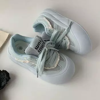 High-value niche platform bread single shoes women s 2024 spring and autumn new breathable board shoes women s shoes casual sports shoes tide 35