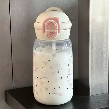 High-value planet plastic cup large capacity small fresh children s water cup cute cartoon portable portable double drinking cup 500ml