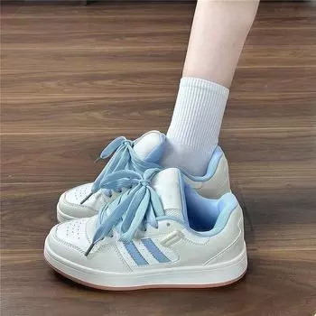 High-value thick-soled trendy sports board shoes, women s trendy new student versatile casual fat bread shoes 35