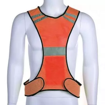 High Visibility Reflective Safety Vest With Reflective Strips Construction Workwear Safety Reflective Vest розовый