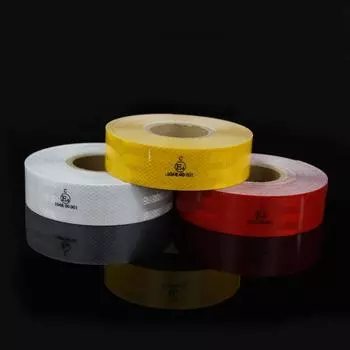 High Visibility Reflective Tapes DIY 5cm*10m ECE 104R Waterproof Reflectors Adhesive Safety Stickers Sheeting For Vehicle Trucks белый