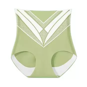 High Waist Butt Lifter Briefs Stripe Tummy Control Underwear Breathable Seamless Shapewear Women XXL