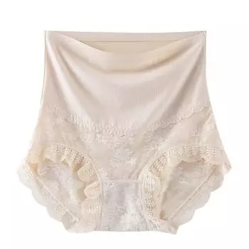 High Waist Slimming Shapers Girdle Panties Lace Floral Briefs Elastic Postpartum Body Shaper Women XL