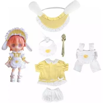 Highawk Obitsu 11 Ob11 Obitsu Doll 11 см тело куклы костюм кимоно игрушка Obitsu тело горничной Nendoroid 6 предметов набор желтый желтый