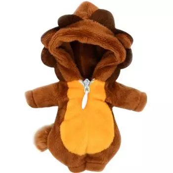 HIGHAWK Obitsu 11 OB11 Размер Наряд Кукла Obitsu 11 Одежда Животное GSC Домашняя Одежда Кукла Одежда BJD Кукла Одежда Пушистая 11см Кукла Темная 1/12 (Лев Браун)