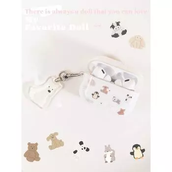 Highland Puppy for AirPods Pro2 Protective Case Apple Earphone Case Second Generation and Third Generation Earphone Sleeves Cute Niche Style Cartoon Doll generation 1/2