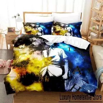 Higurashi no Naku Koro Ni Bedding Set Single Twin Full Queen King Size Bed Set Adult Kid Bedroom Duvet cover Sets Anime Bed Set EU Single 135x200cm