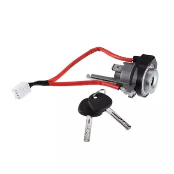 Hihaha Car Ignition Switch Lock Cylinder with 2 Keys Compatible with KIA Sportage Lock Cylinder Set with Set No.819003WG00 Base/Steering Light/Metal/1