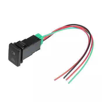 Hihaha Fog Light Button Switch Motor Boat Switch with Cable for Toyota Interior LED