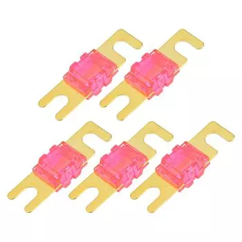 Hihaha Mini ANL Fuse 125A / Car Audio CD Fuse / Durable / Set of 5 Golden Cherry