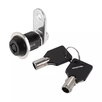 Hihaha RV Camper Lock Set с 2 ключами Внутренний замок для двери хранения вещей в автофургоне для картотечного шкафа, ящика для инструментов, изготовлен из прочного цинкового сплава, дюйм 1 комплект, черный / / 7/8 /