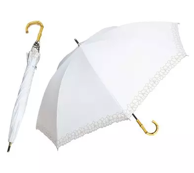 hiino kano УФ Длинный зонт от солнца и ультрафиолета Бамбуковый зонт для Дня пожилого, зонт на День рождения от солнца и ультрафиолета, защита от воды и жары 8 50см