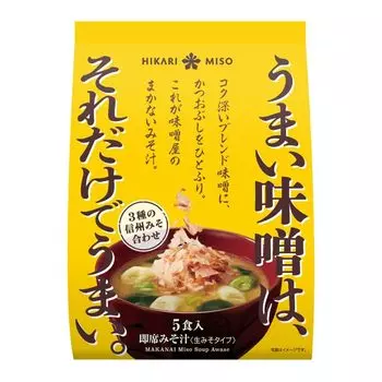 Hikari Miso мисо магазин мисо суп 3 вида Shinshu мисо сочетание 5 порций