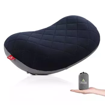 Hikenture Кемпинг Компактный хлопок Кемпинг Воздух Открытый Кемпинг Воздух Воздух Портативный мешок для хранения Спать в туристической подушке, легкий, [140 г / ладонь