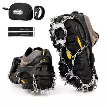 HIKENTURE Кошки Цепь Легкий снег Ледяной Снежный Горный Дырка Камень Гора Осень Сумка для хранения Унисекс Шипы, Кошки, Шипы, Дороги, Горы,