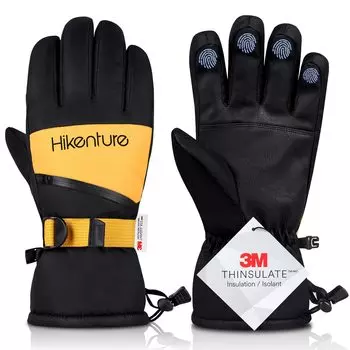 HIKENTURE Лыжные Перчатки для Холодной Погоды для Женщин и Зимнего Альпинизма, Сноубординга, Зимние Снежные Перчатки для Уборки Снега, Унисекс Перчатки, Перчатки,