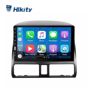 Hikity 1 + 16G Android 11,0 9 Double Din Автомобильная стереосистема с автомагнитолой для Honda CRV 2002-2006 Carplay/Android Auto Bluetooth WIFI GPS FM-радио AHD вид сзади