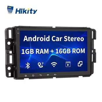 Hikity 1 + 16G Android 9.0 2 Din 8-дюймовый автомобильный радиоприемник Стерео для GMC/Chevrolet/Buick/Hummer Wi-Fi GPS Зеркальная связь Bluetooth FM USB Видеовыход заднего вида