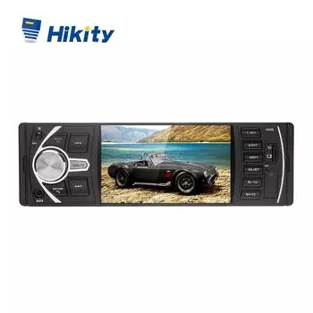 Hikity 1 Din Car Radio 4.1 Цифровой дисплей MP5 Видеоплеер Авторадио Стерео Аудио с Bluetooth, USB, FM, TF, Пульт дистанционного управления, Задняя камера