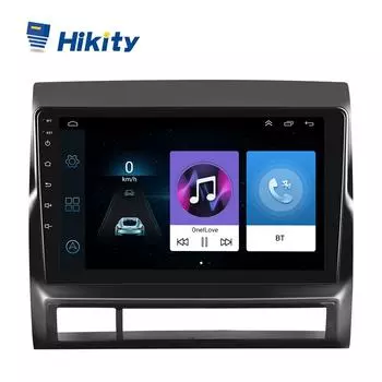 Hikity 2 + 32G/1 + 16G Android 11 9 дюймов 2 Din Автомобильная стереосистема для Toyota Tacoma 2005-2013 HD Mirror Link GPS Wi-Fi Bluetooth FM-радио Авторадио вид сзади