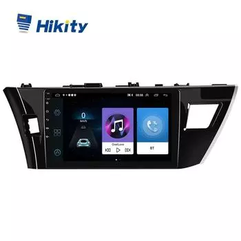 Hikity 2 Din 10,1 Android 10,1 1 + 16G/2 + 32G HD Автомобильный радиоприемник Стереоплеер для Toyota Corolla 2014-2016 GPS WIFI Зеркальная связь заднего вида BT FM 1+16G