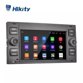 Hikity Android-плеер Автомобильный плеер для Ford Car Radio 2 + 32G Android Radio Авто Радио Авто Стерео Автомобильное Радио Car MP5 GPS Зеркало Ссылка Вид сзади BT FM