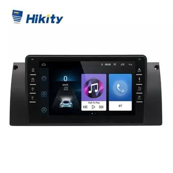 Hikity Auto Android 9,1 Автомобильное радио для BMW E39 8 дюймов HD GPS-навигация Авторадио Автомобильный MP5-плеер Wi-Fi Mirrorlink Bluetooth FM Музыкальное видео Автомобиль