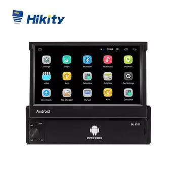 Hikity Auto Android Radio Android-плеер 1 + 16/2 + 16/2 + 32G Складной сенсорный экран Автоматический радиоплеер Поддержка DVR Зеркальная ссылка Wifi BT Задняя камера опционально 1+16G with 4 LED rear cam