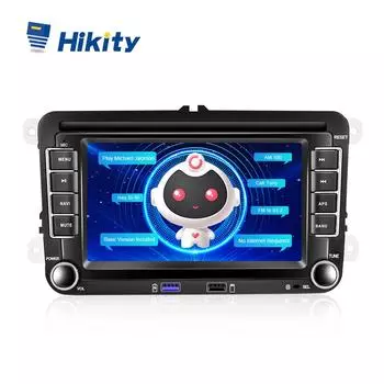 Hikity Auto Intelligent AI Voice Car 8-ядерный 8 + 128G/4 + 64G Android 10,0 7-дюймовый автомобильный радиоприемник для VW Polo Golf 6 Passat Поддержка Carplay Android Auto 4G +64G