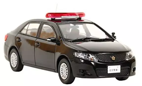 Hiko Seven Toyota Allion A18 2008 Imperial Palace Police Kyoto Escort Station Security Vehicle Completed Product RAI S 1/43 (ZRT260) (Black) чёрный