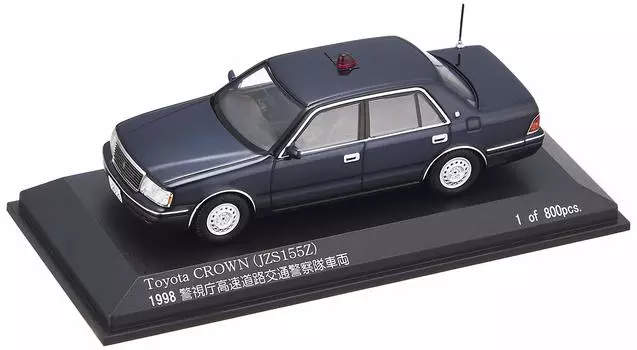 Hiko Seven Toyota Crown 1998 Metropolitan Police Department Expressway Traffic Police Force Vehicle Completed Product H7439807 RAI S 1/43 (JZS155Z)