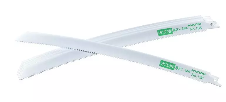 HIKOKI Изогнутое полотно сабельной пилы, возвратно-поступательное полотно 156, общая длина 300 мм, 8, 5 штук, для деревообработки и ремонта, нет. Ниток/дюйм 0032-4271