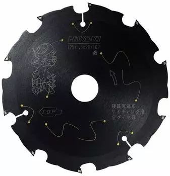 HiKOKI Super Chip Saw Black Shachi для жесткого керамического сайдинга 125 x 10P (Курошачи) [Все бриллианты] 0037-5609