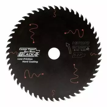 HiKOKI Tipped Saw Black II Диаметр 165 мм 52 полотна для циркулярных пил, циркулярных пил с пылеудалением 0033-1981