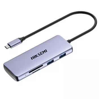 HIKSEMI USB Hub PD 100 Вт 4K HDMI USB x USB совместимый совместимый Type-C 8-в-1 зарядка, выход, 3.0 3, 2.0, SD/TF MacBook/Windows/Android