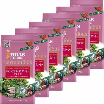Hills Harmonious Honduras Coffee Blend 170g x 6 Regular Women s (Powder)
