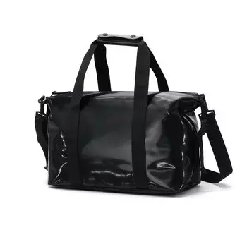 Hilo Weekend Bag Small Uni Bag Single Compartment Zipper Closure Adjustable Side Straps Fabric Handle Detachable Shoulder Strap One size [RAINS]