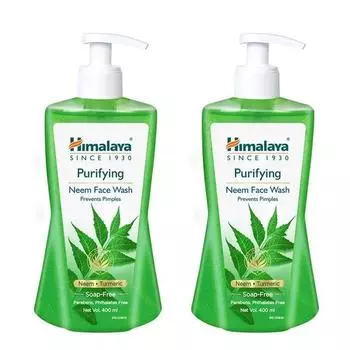 Himalaya Очищающее средство для умывания с нимом 400 мл (пакет из 2)