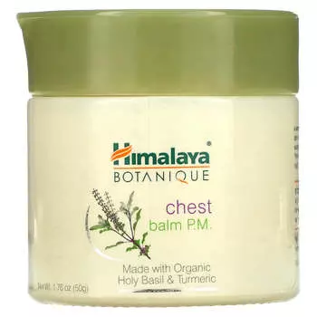 Himalaya, Овощной бальзам для груди, PM, 1,76 унции (50 г)